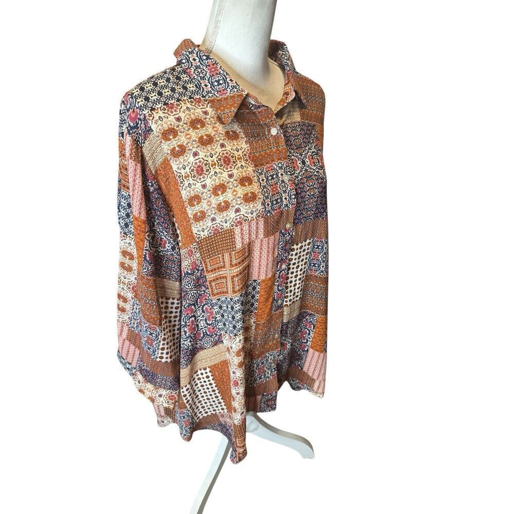 NWT Rose & Olive Multicolor Patchwork Gorgeous Bu… - image 2